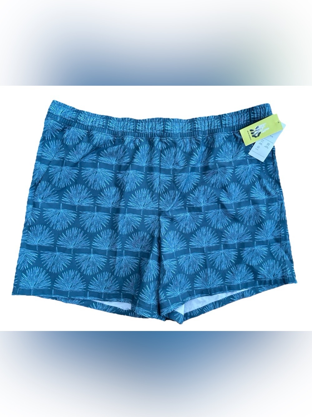 NWT All In Motion Men’s Unlined Hybrid Summer Shorts - Blue